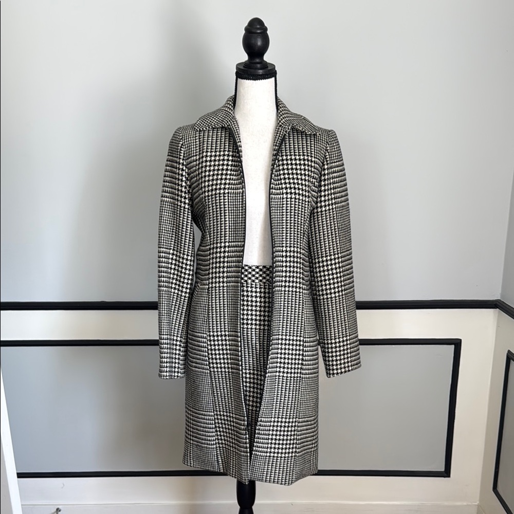 Black and White Houndstooth Coat/Suit